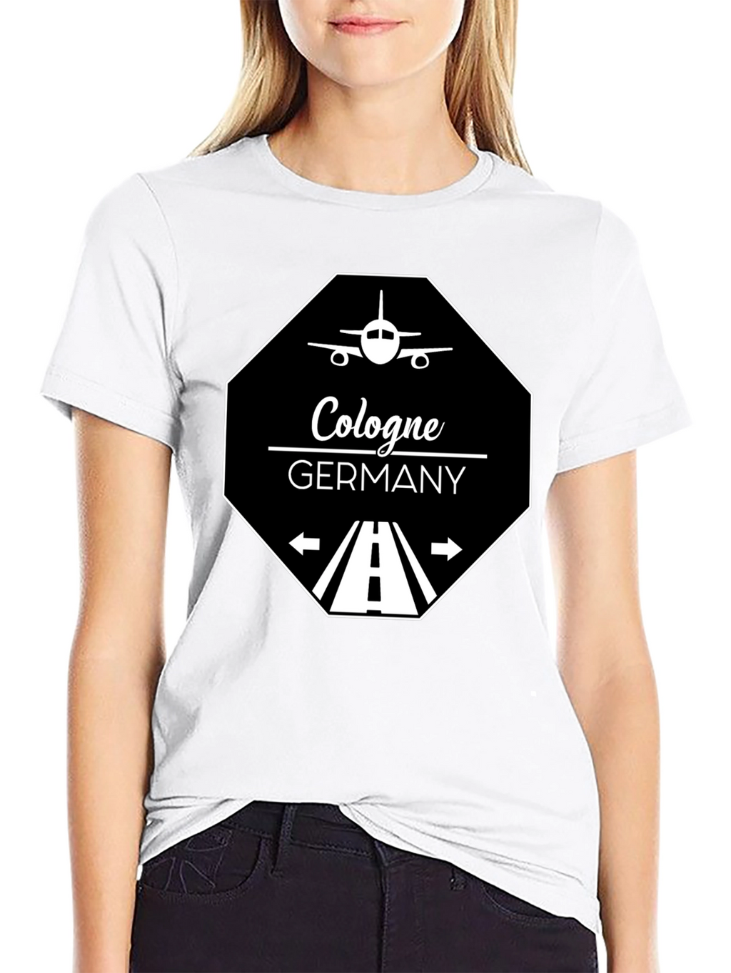 Cologne Germany T-Shirt - Aviation Runway Design
