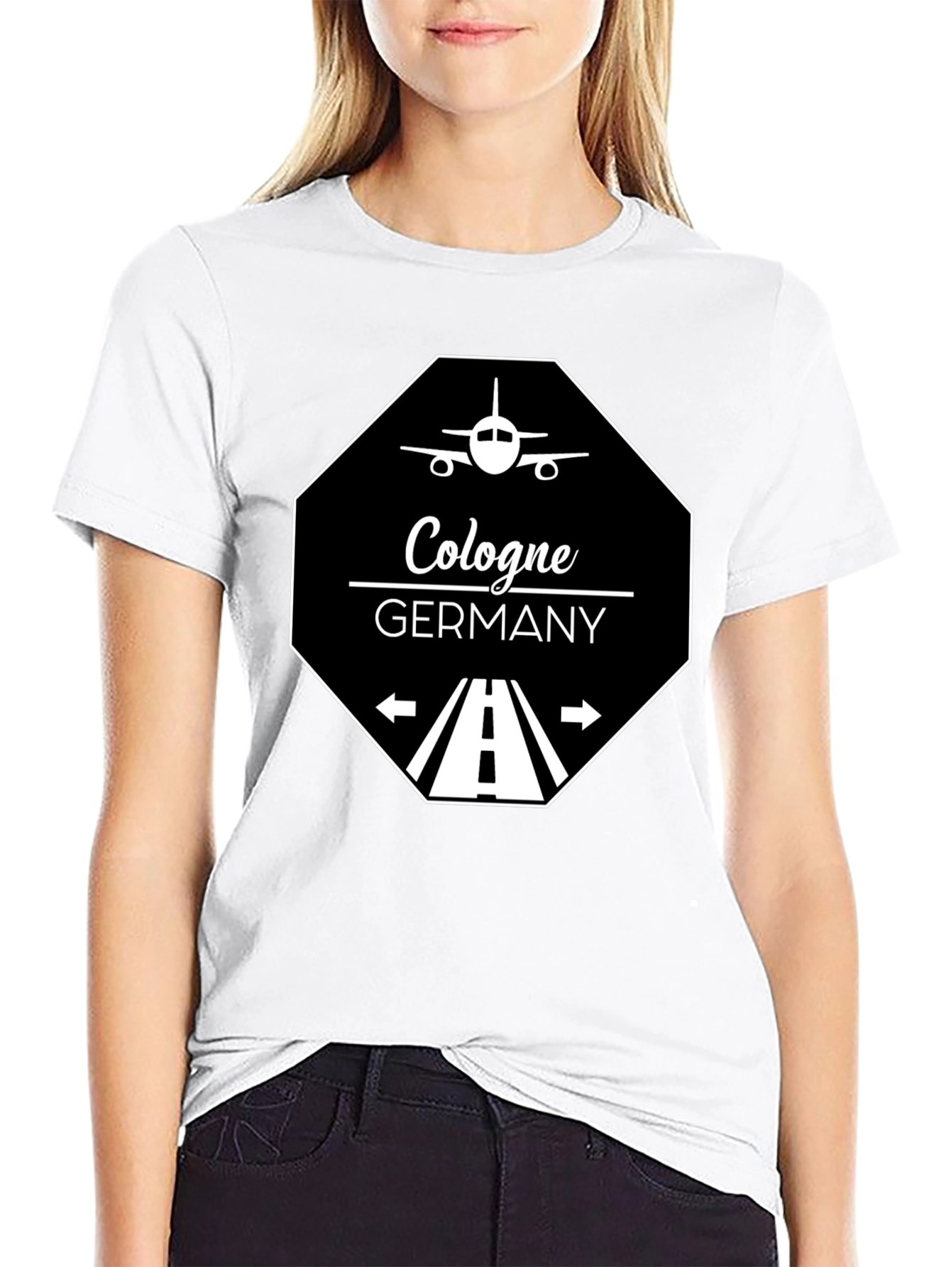 Cologne Germany T-Shirt - Aviation Runway Design
