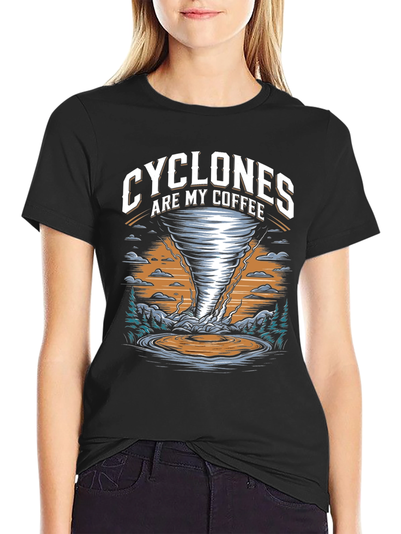 Cyclones Are My Coffee Graphic T-Shirt