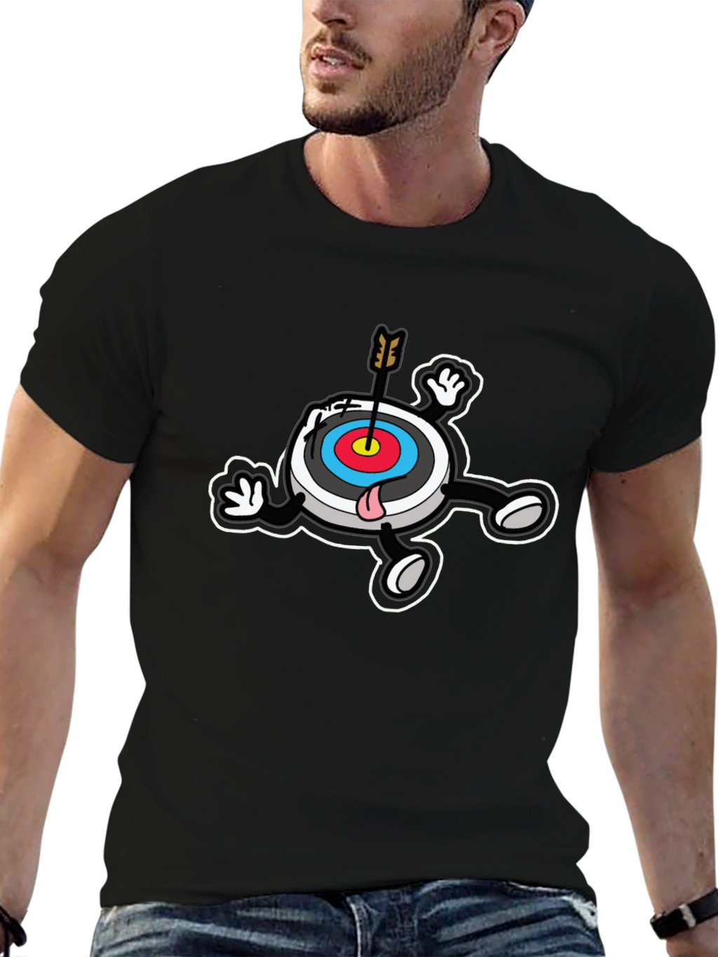 Novelty Cartoon Target T-Shirt