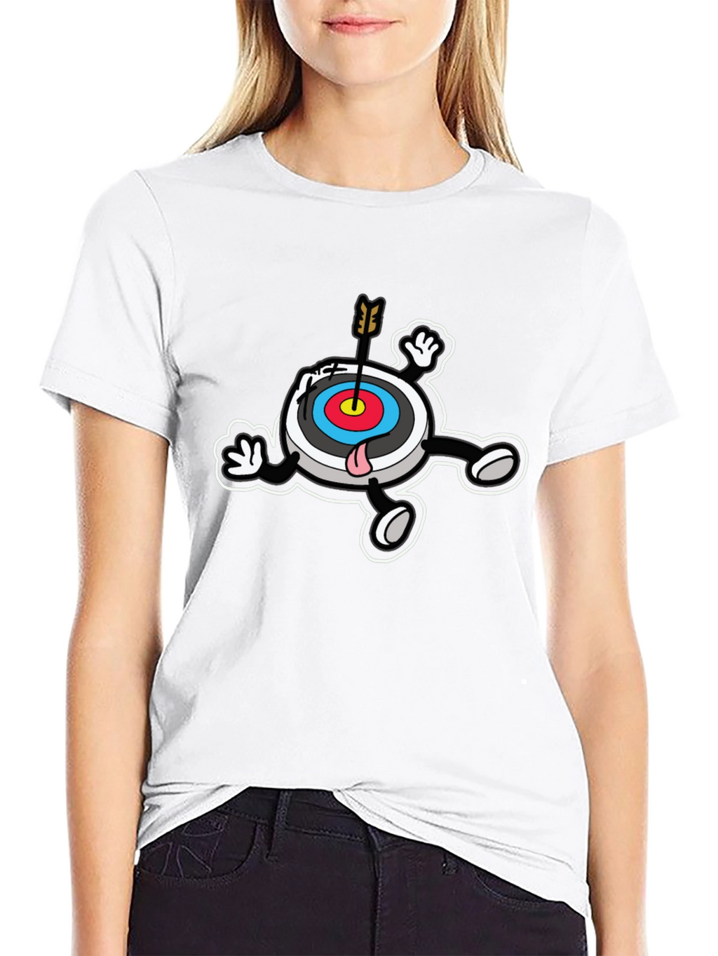Novelty Cartoon Target T-Shirt