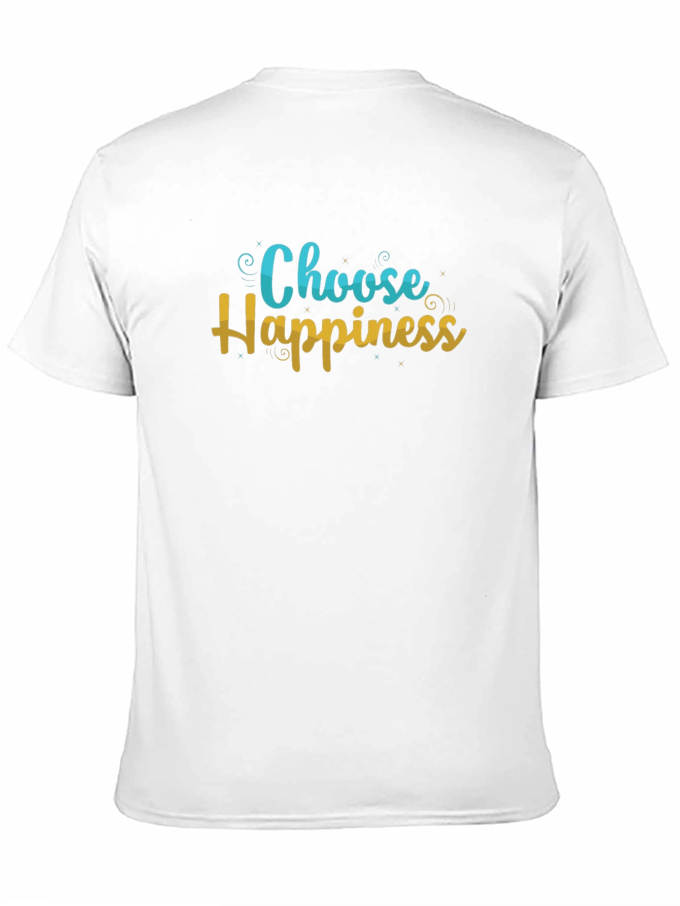 Choose Happiness Graphic Black T-Shirt