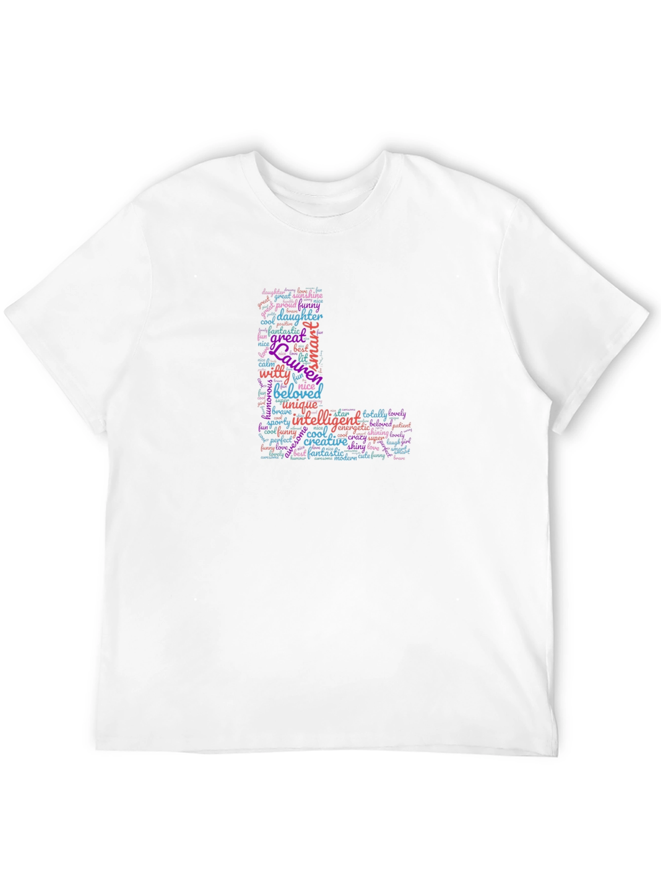 Lauren Word Art Personalized T-Shirt