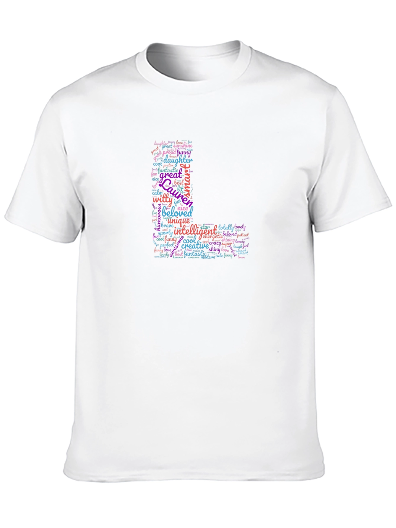 Lauren Word Art Personalized T-Shirt