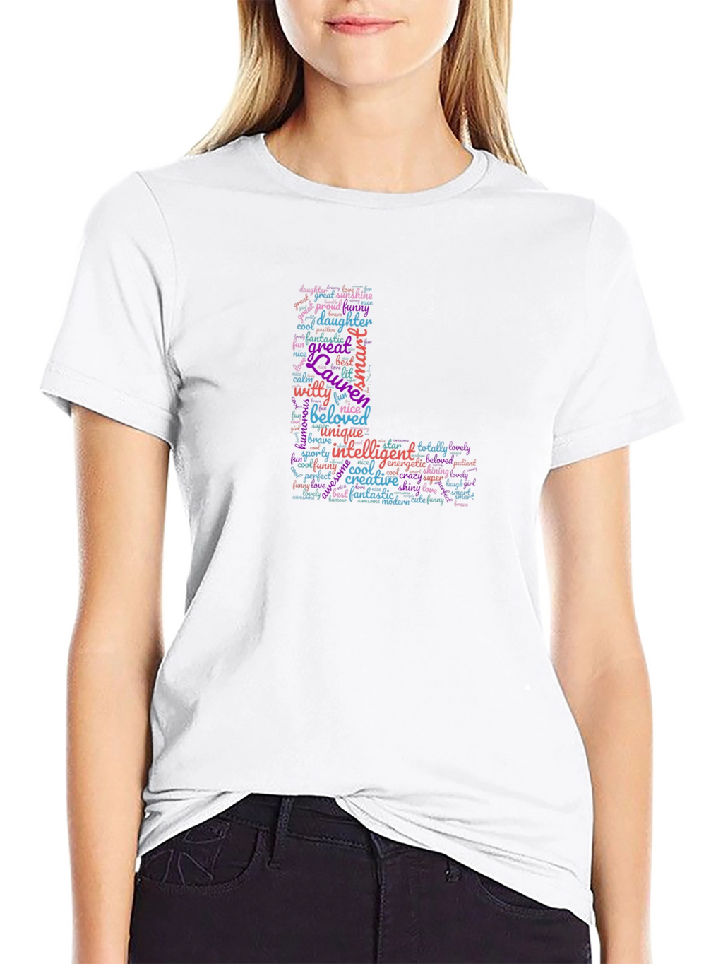 Lauren Word Art Personalized T-Shirt