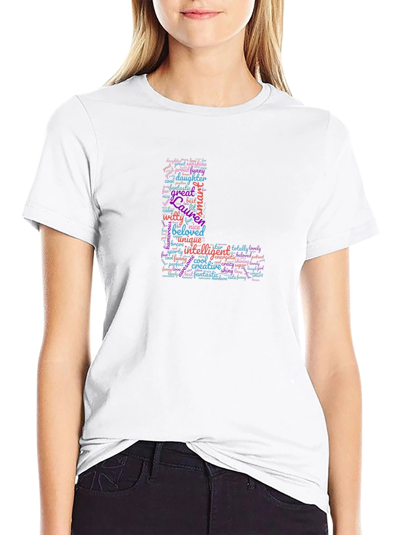 Lauren Word Art Personalized T-Shirt