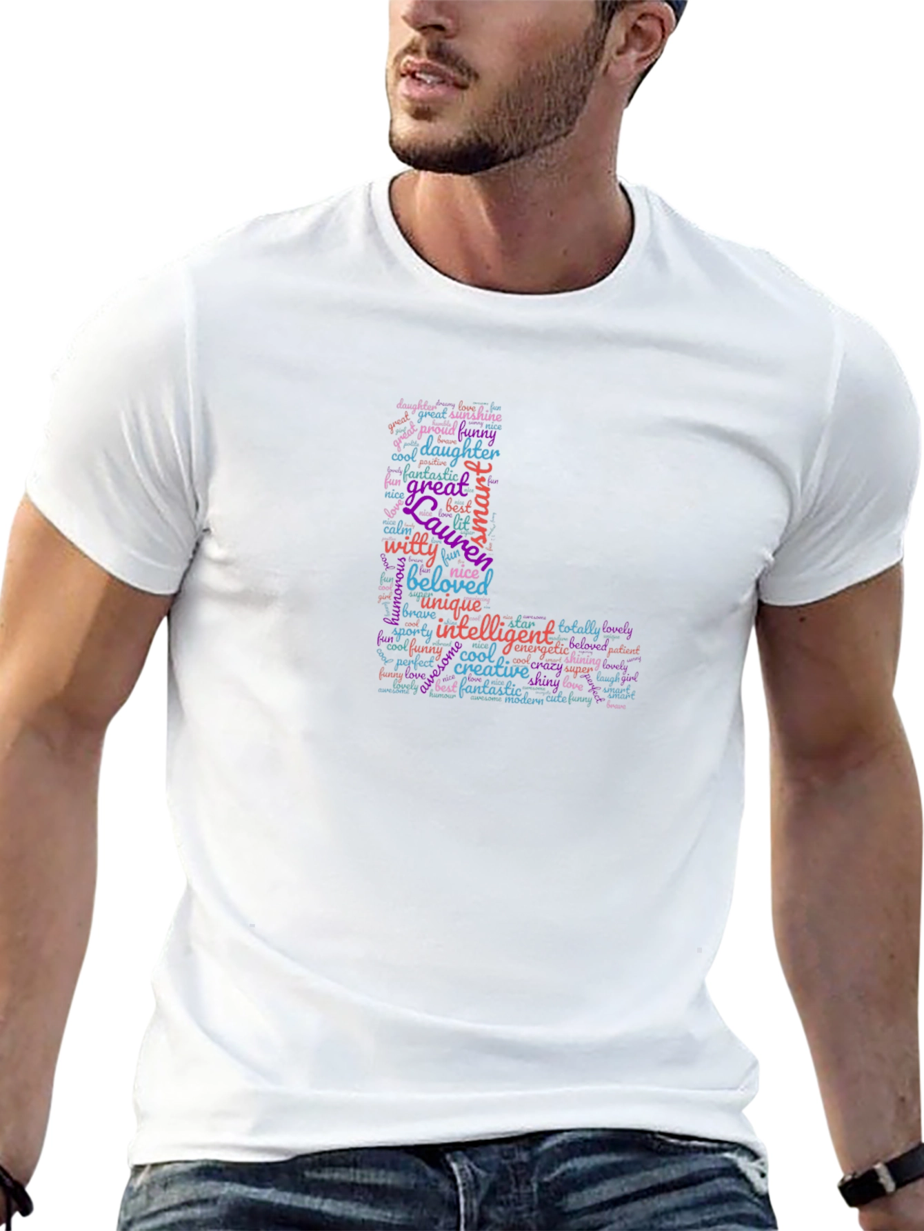 Lauren Word Art Personalized T-Shirt