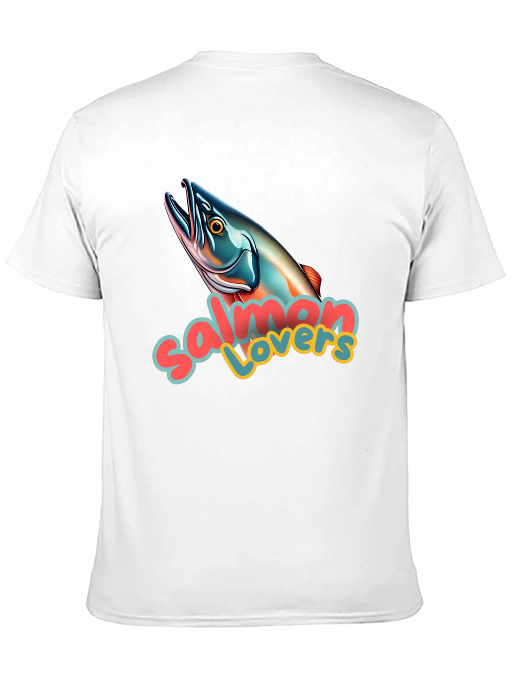 Salmon Lovers Graphic T-Shirt - Unisex Crew Neck Tee