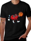 Cool Heart Basketball Graphic Tee