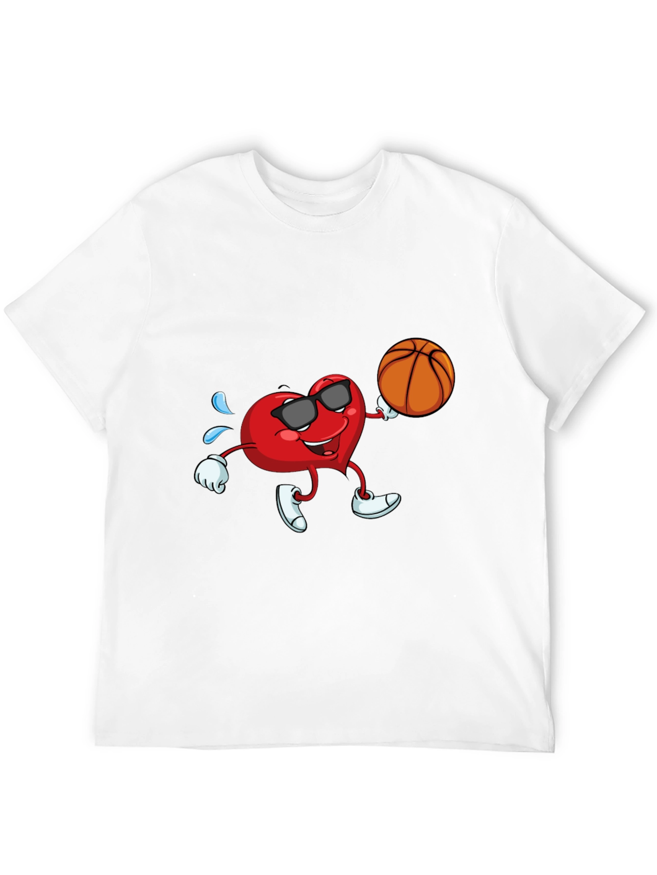 Cool Heart Basketball Graphic Tee