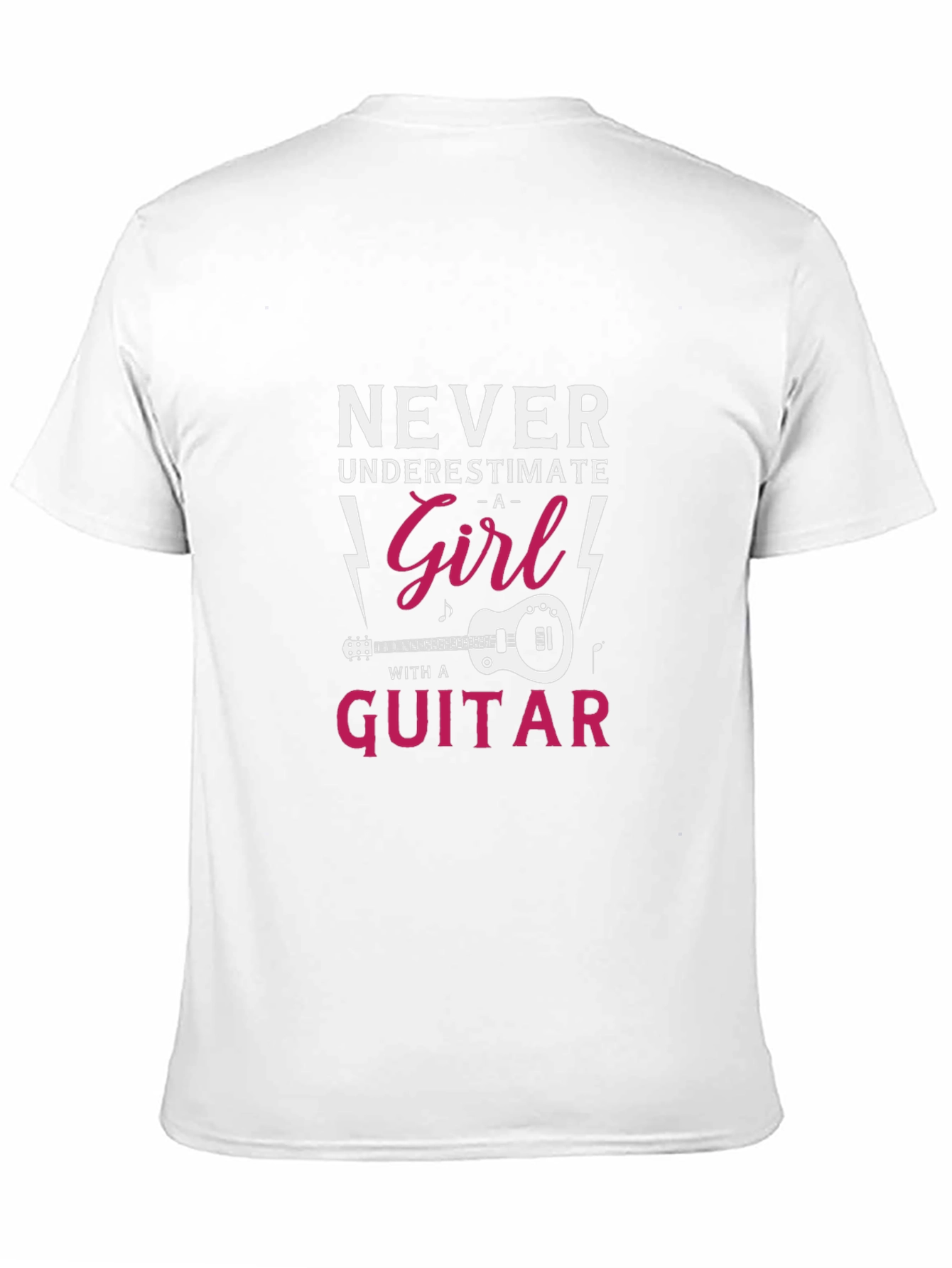 Never Underestimate A Girl With A Guitar T-Shirt