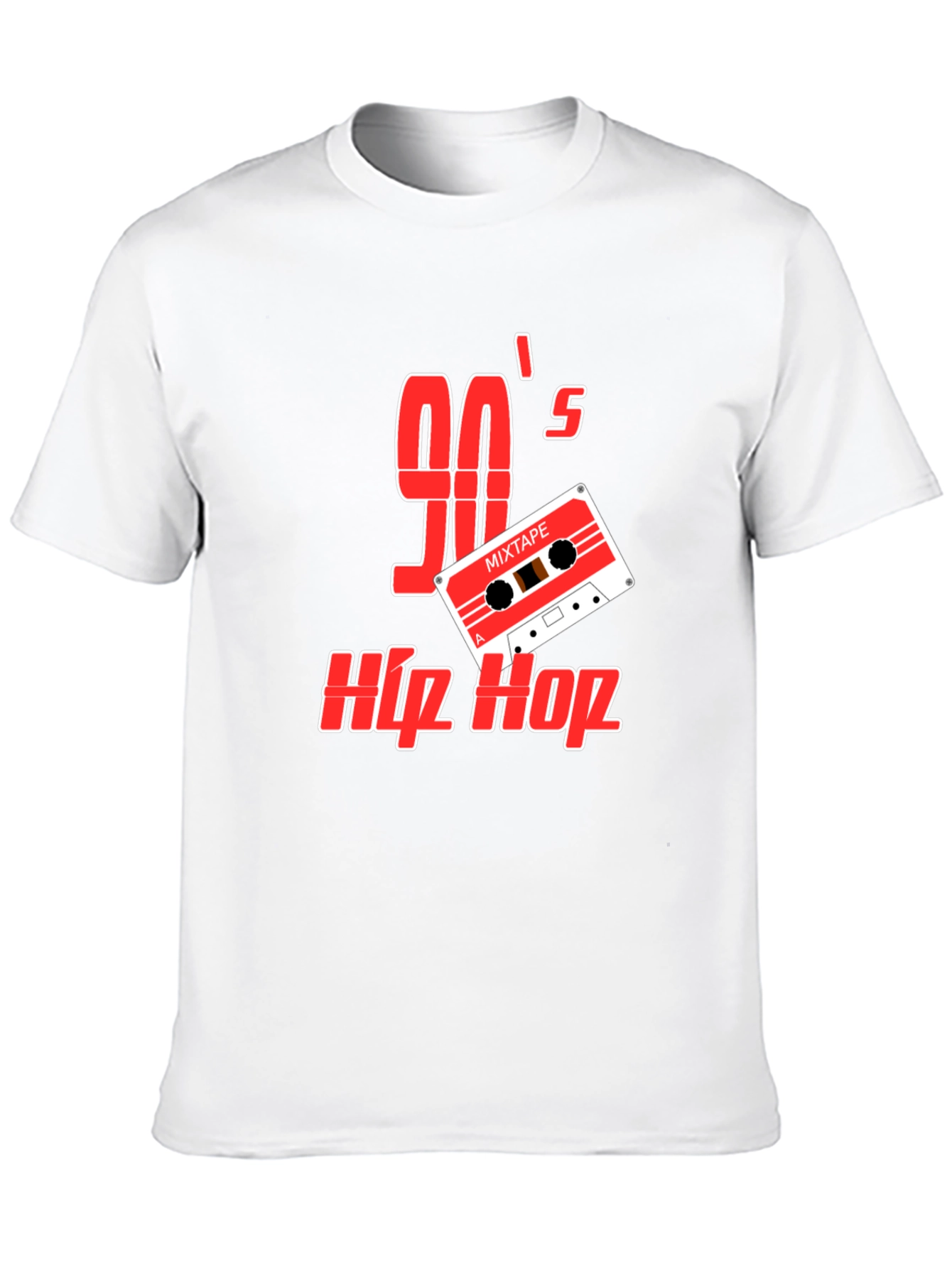 90s Hip Hop Mixtape Graphic Tee - Retro Style