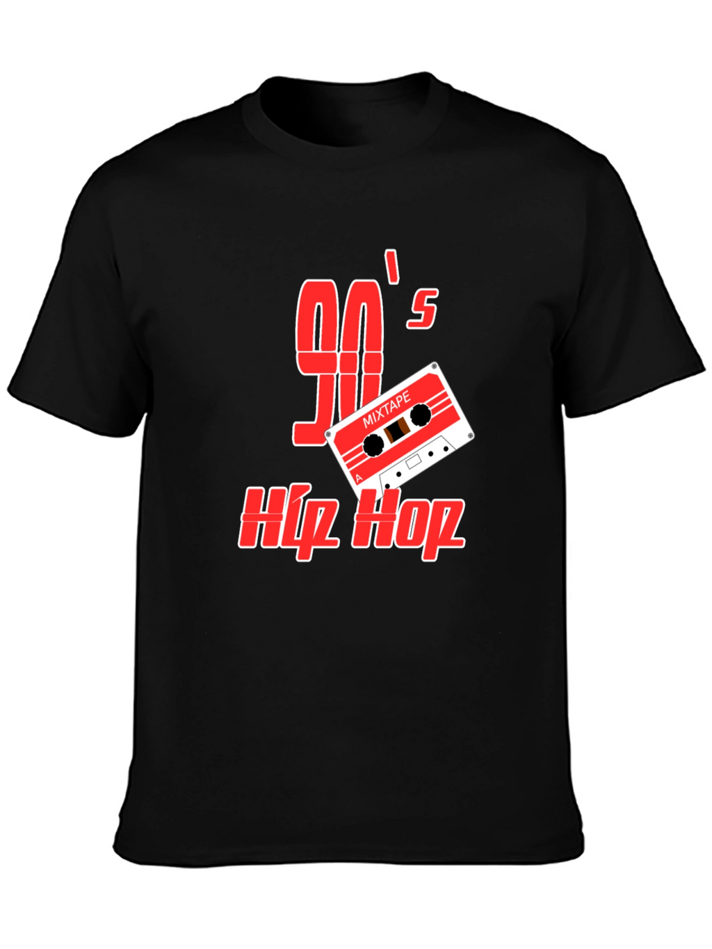 90s Hip Hop Mixtape Graphic Tee - Retro Style