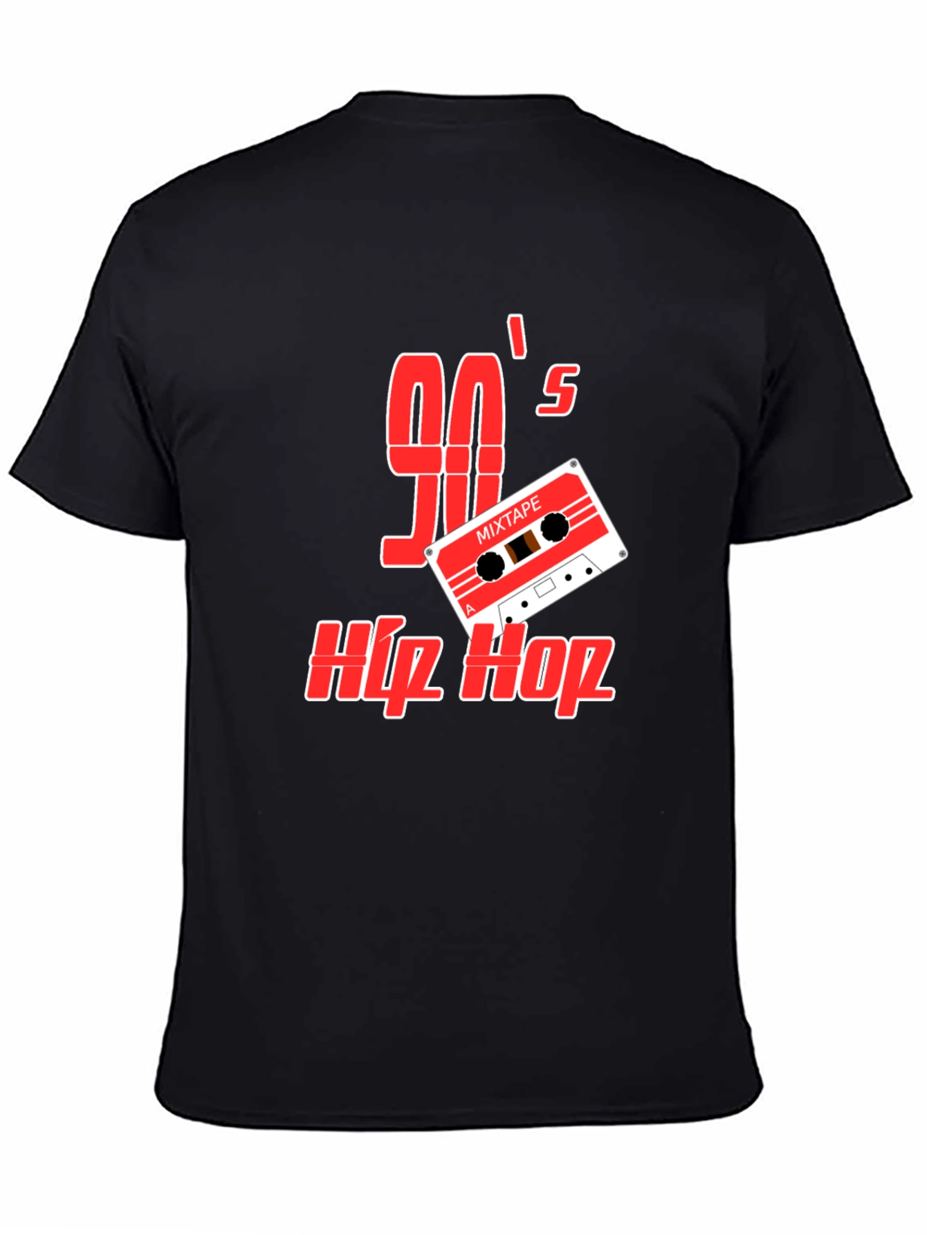 90s Hip Hop Mixtape Graphic Tee - Retro Style