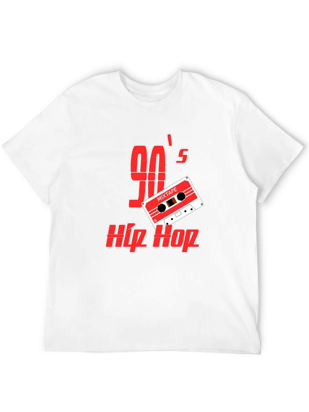 90s Hip Hop Mixtape Graphic Tee - Retro Style