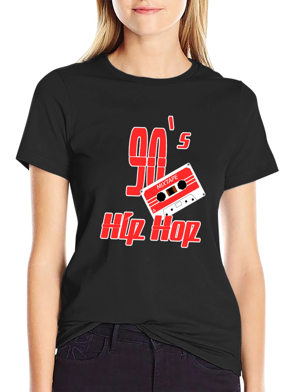 90s Hip Hop Mixtape Graphic Tee - Retro Style