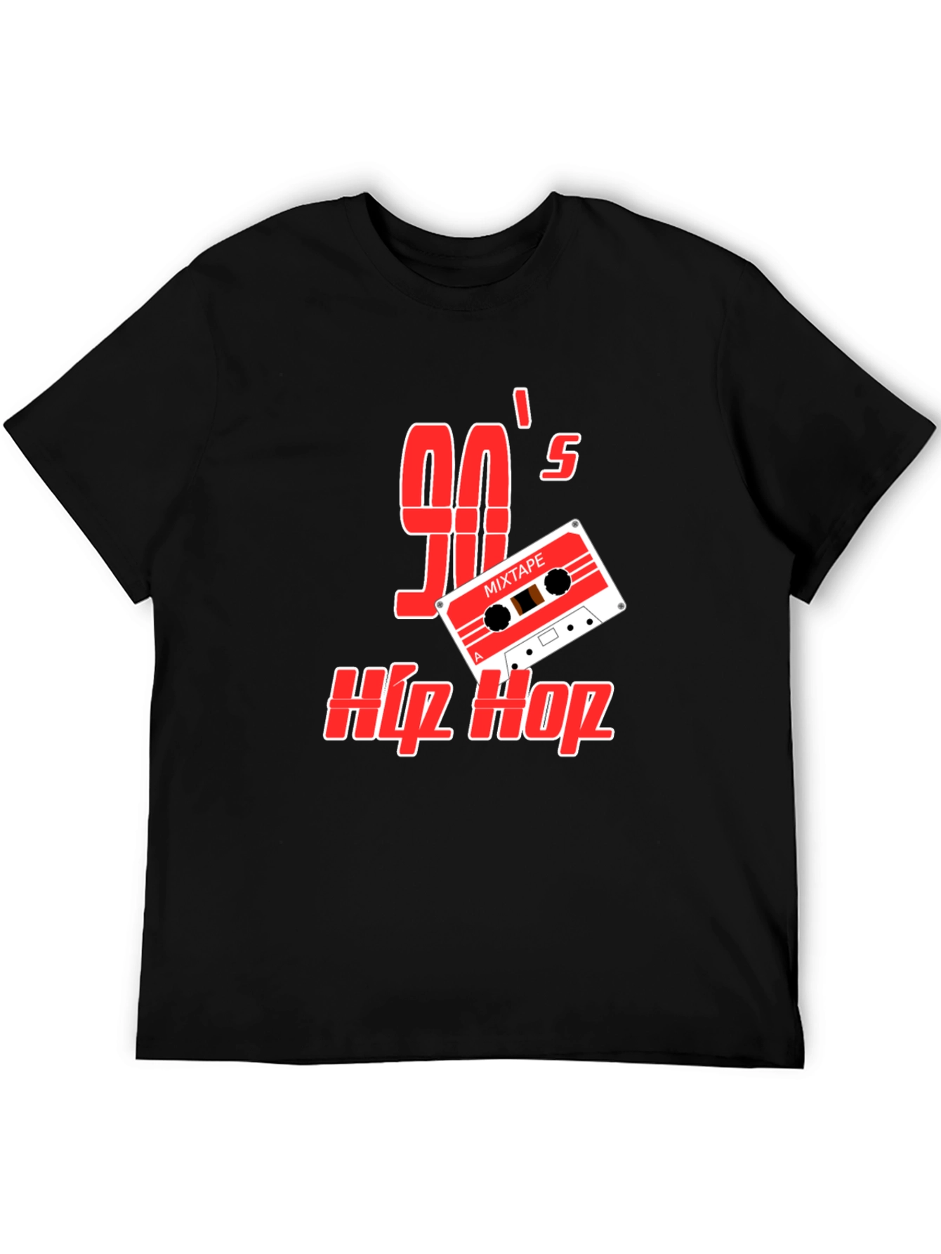 90s Hip Hop Mixtape Graphic Tee - Retro Style