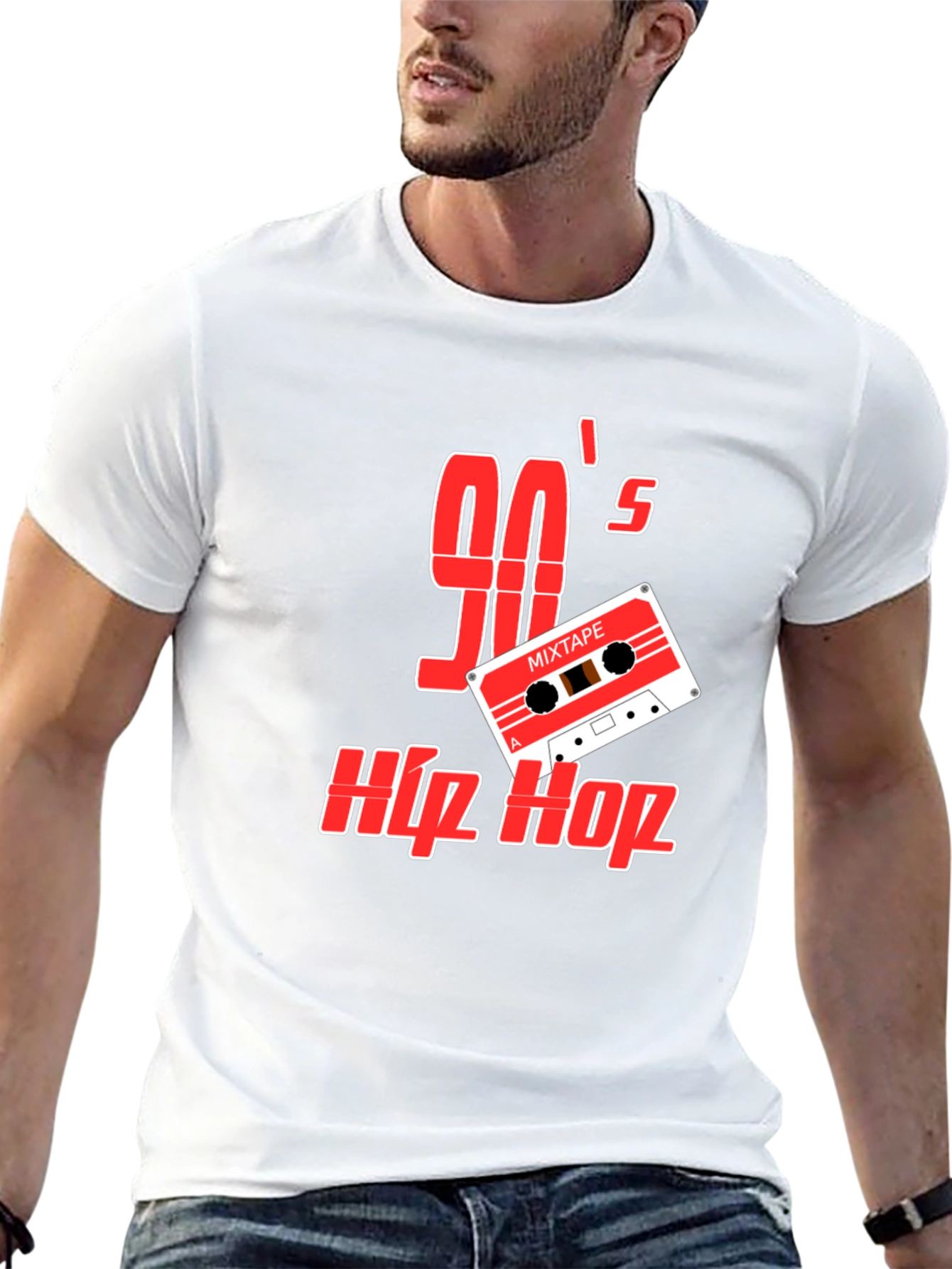 90s Hip Hop Mixtape Graphic Tee - Retro Style