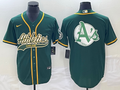 Men's Oakland Athletics Kelly Green Replica Team Jerseys Joint Edition