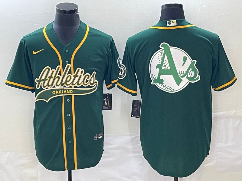Men's Oakland Athletics Kelly Green Replica Team Jerseys Joint Edition
