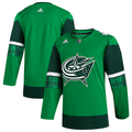 Men's Columbus Blue Jackets Kelly Green 2023 St. Patrick's Day Primegreen Authentic Blank Jerseys