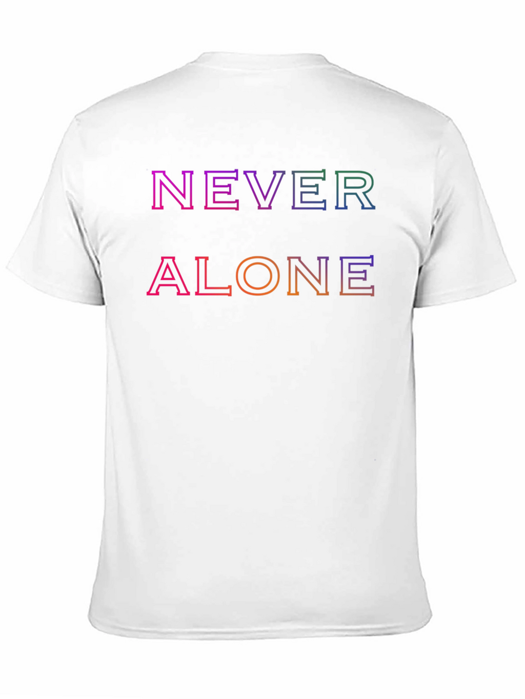 Never Alone Graphic Tee - Trendy Comfort