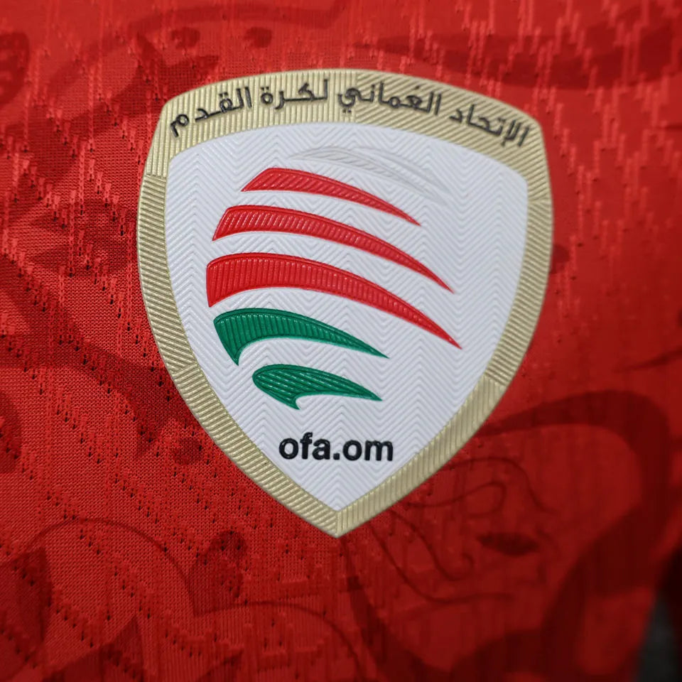 2024 Oman Home Red Player Version Soccer Jersey 阿曼 Detail 2