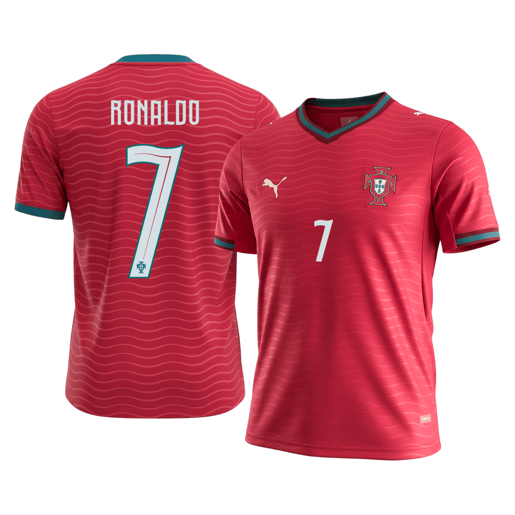 RONALDO#7 Portugal Home Soccer Jersey World Cup 2026 Red Front