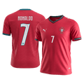 RONALDO#7 Portugal Home Soccer Jersey World Cup 2026 Red Front