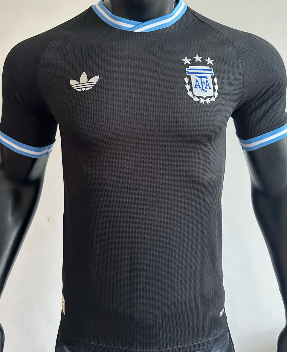 2025/26 Argentina Away Black Player Version Jersey Front