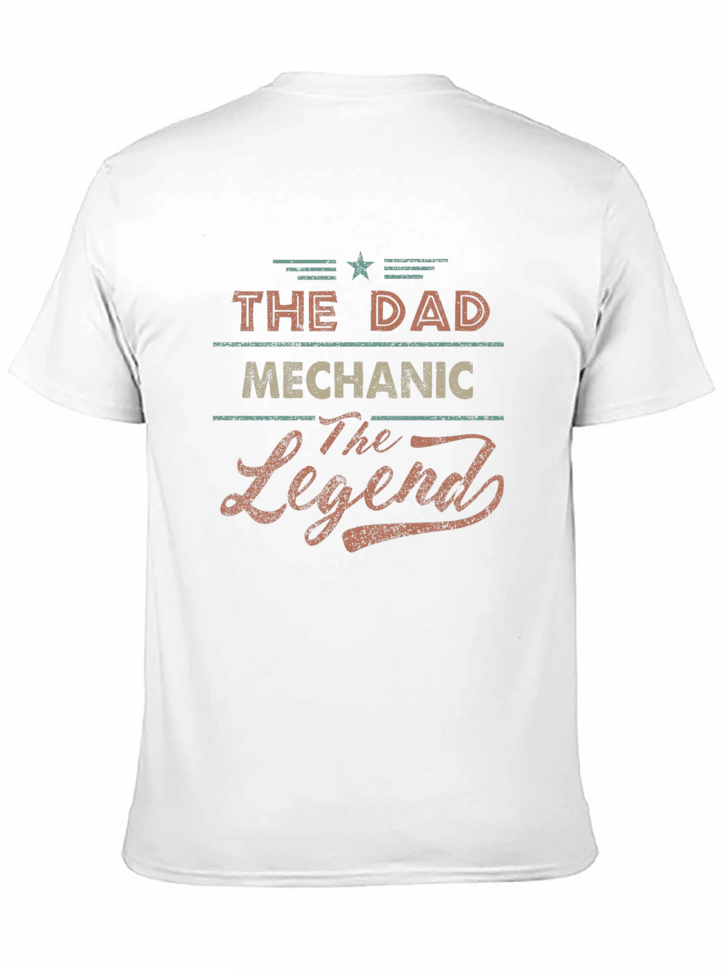 The Dad Mechanic The Legend Black T-Shirt