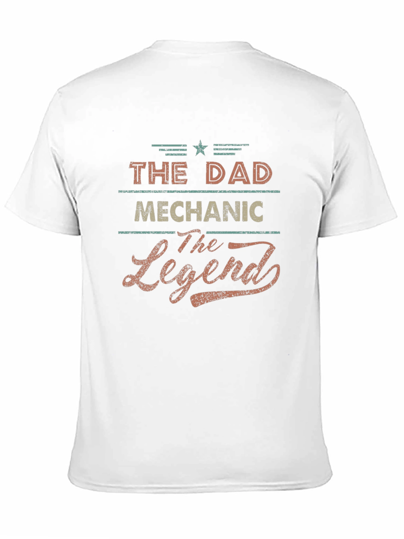 The Dad Mechanic The Legend Black T-Shirt
