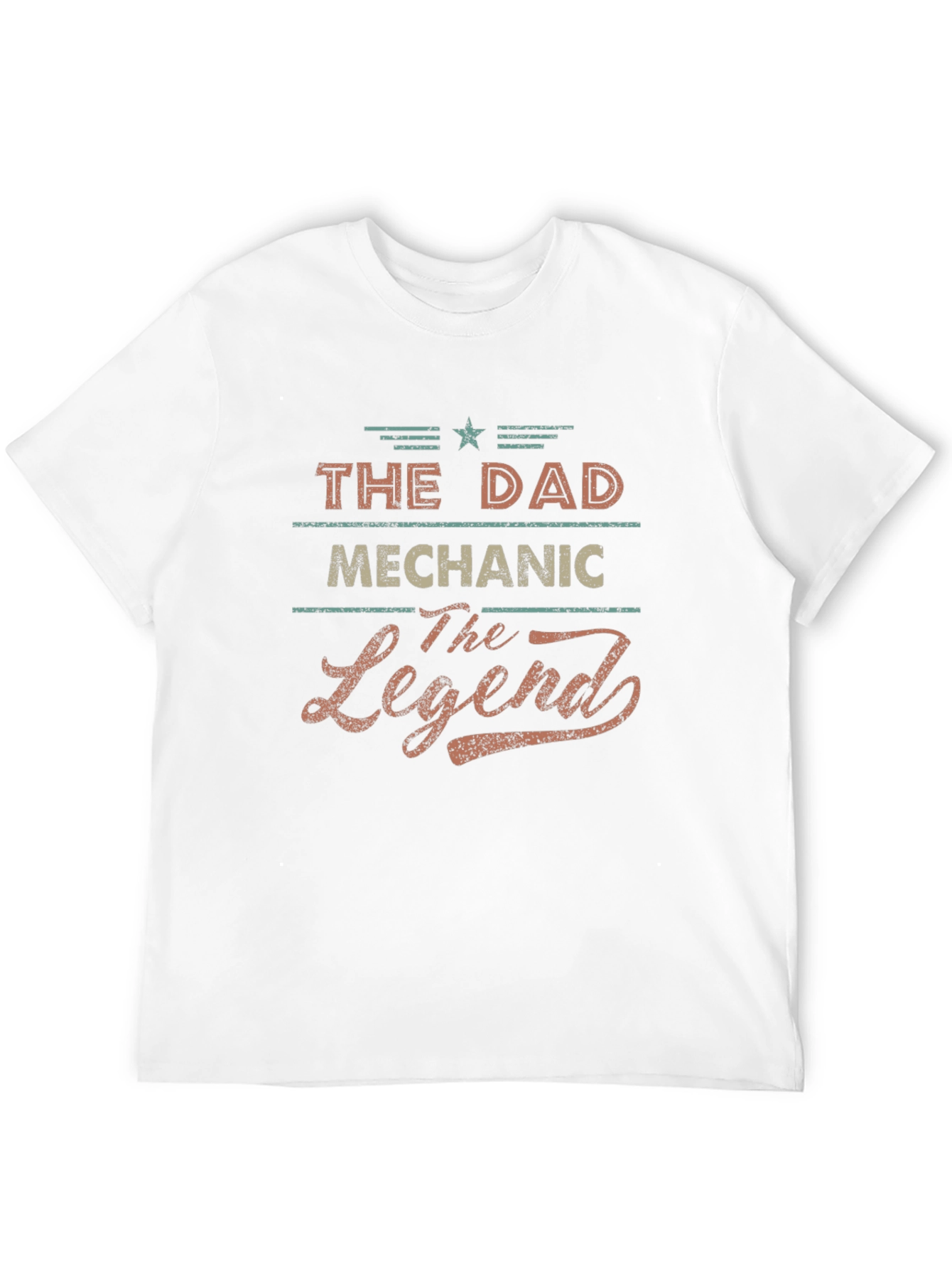 The Dad Mechanic The Legend Black T-Shirt