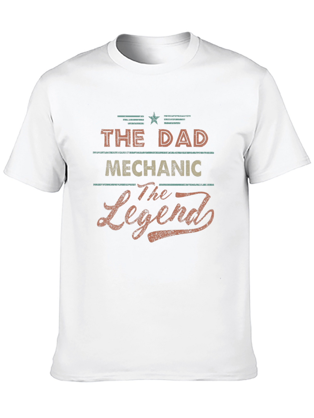 The Dad Mechanic The Legend Black T-Shirt