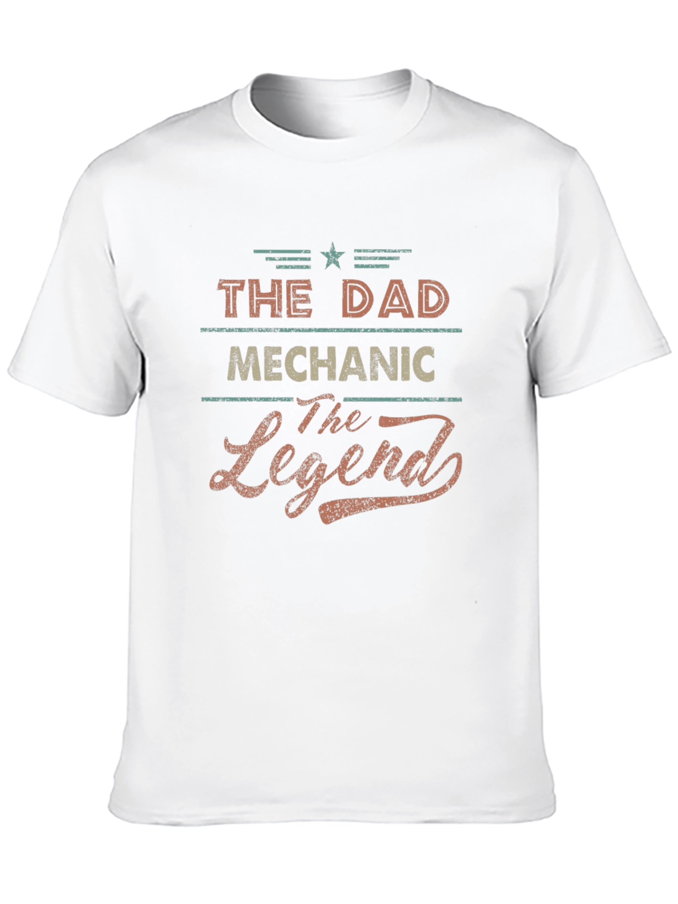 The Dad Mechanic The Legend Black T-Shirt