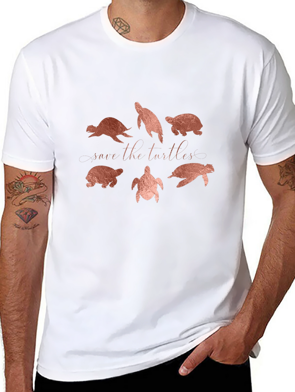 Save the Turtles Graphic Tee - Eco-Friendly Fashion