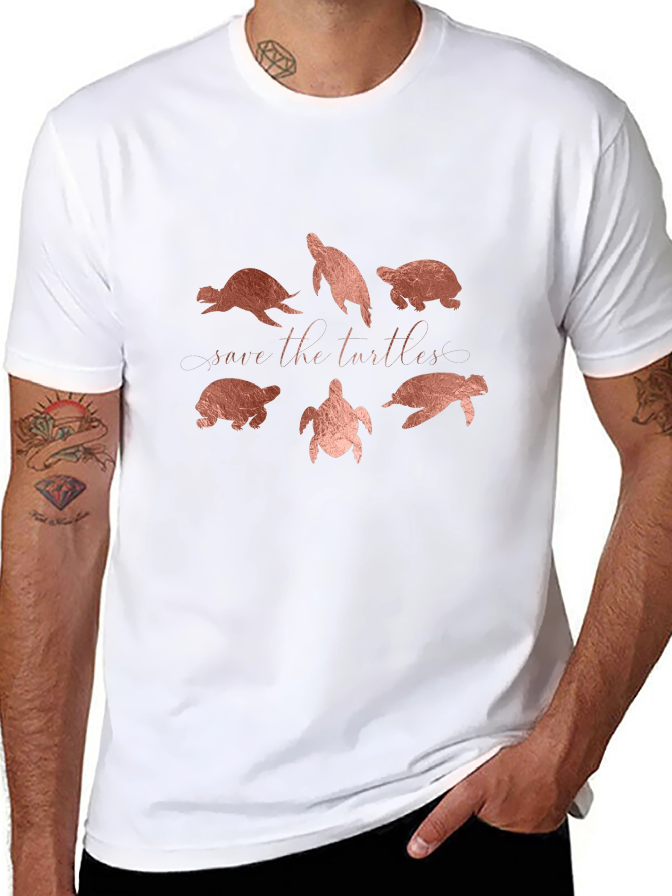 Save the Turtles Graphic Tee - Eco-Friendly Fashion