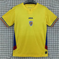 2025/26 Romania Home Yellow Fans Soccer Jersey Front