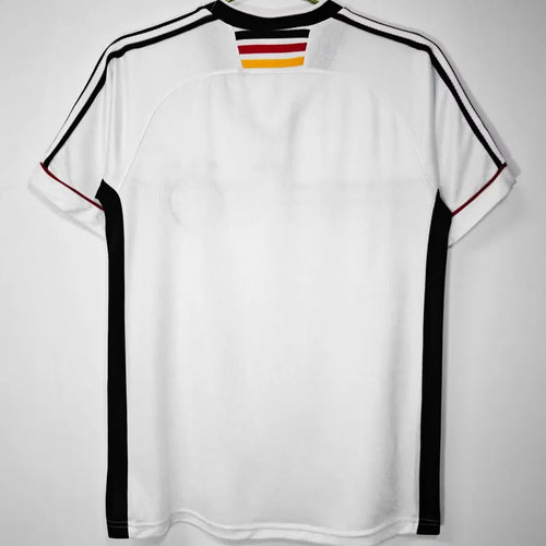 1998 Germany Home White Retro Soccer Jersey Back