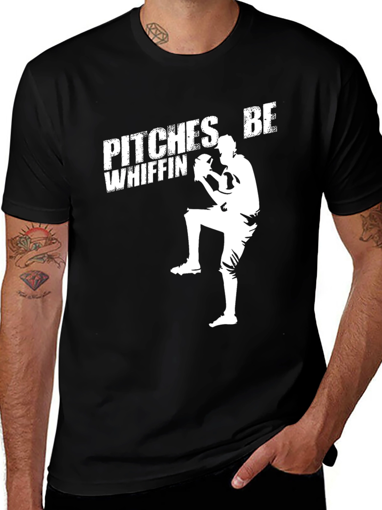 Pitches Be Whiffin Baseball T-Shirt