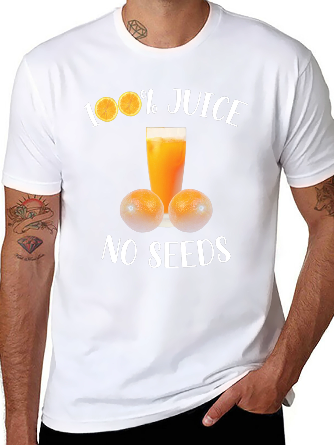 100% Juice No Seeds Graphic T-Shirt
