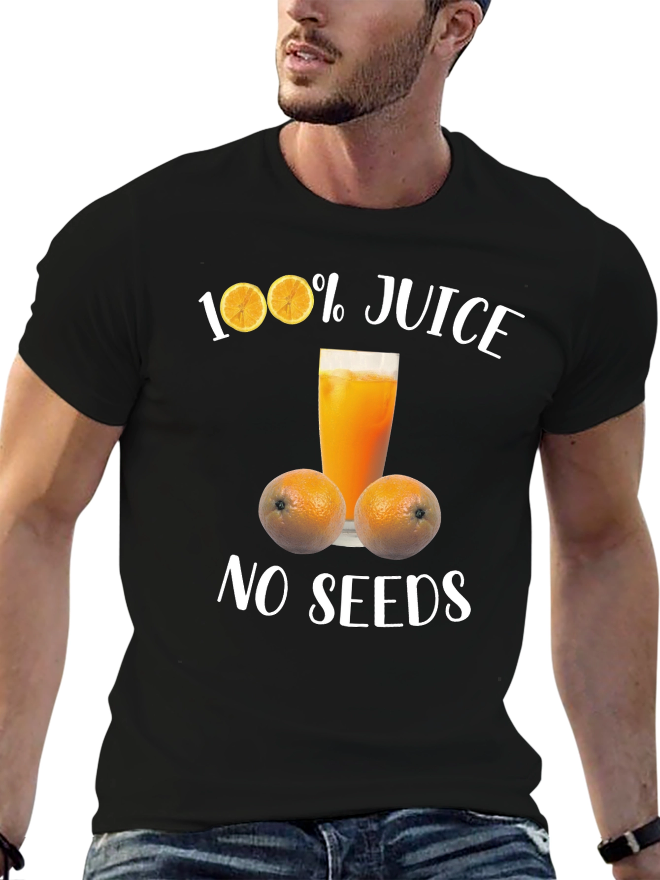 100% Juice No Seeds Graphic T-Shirt