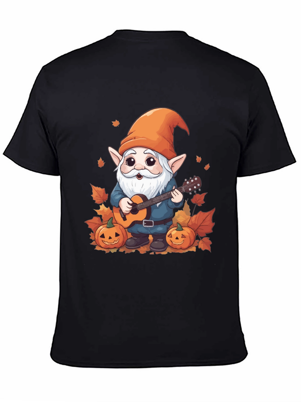Autumn Gnome Guitarist Graphic Tee