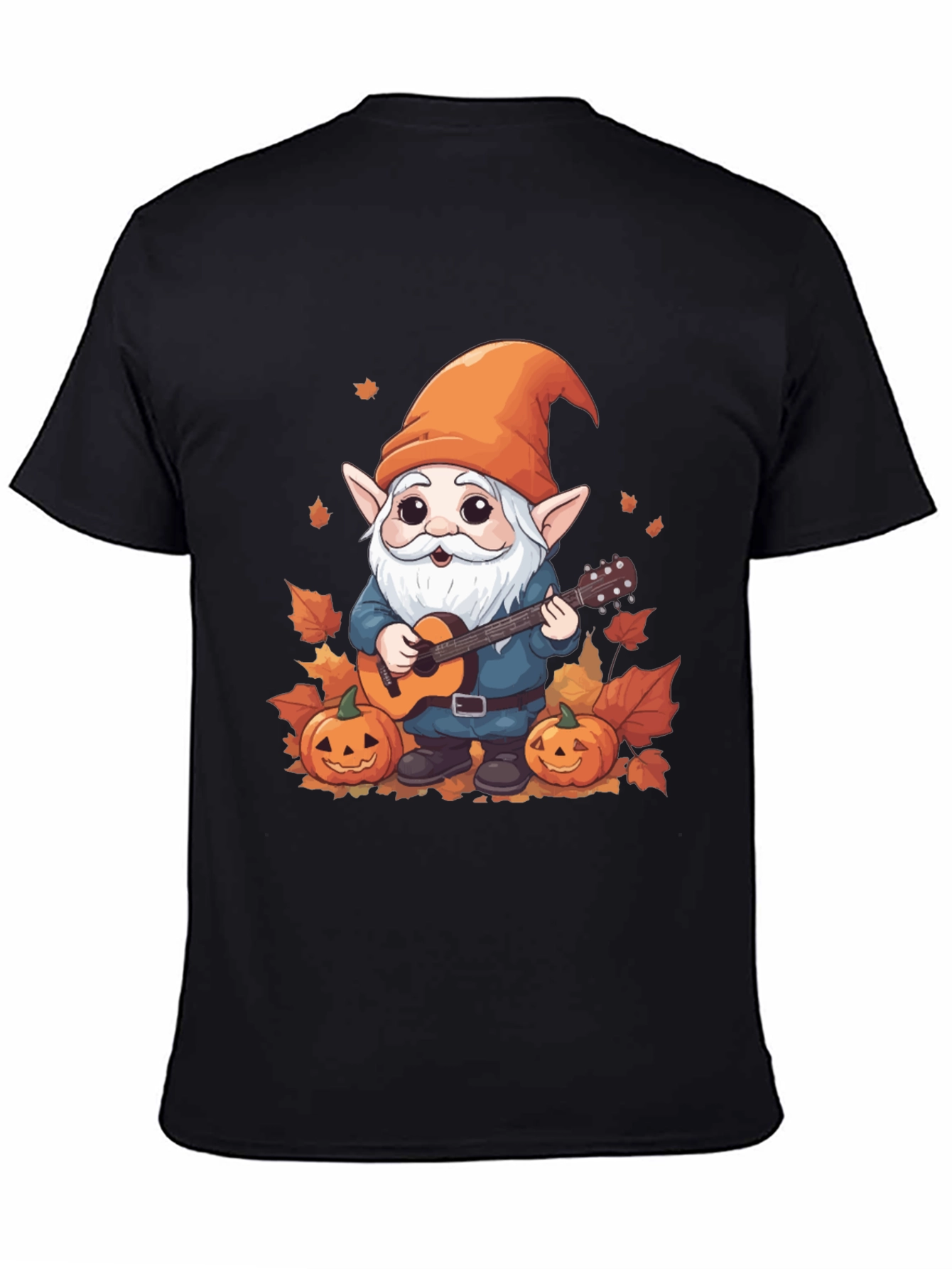 Autumn Gnome Guitarist Graphic Tee