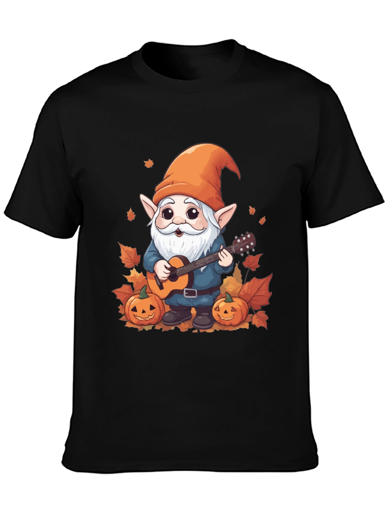 Autumn Gnome Guitarist Graphic Tee