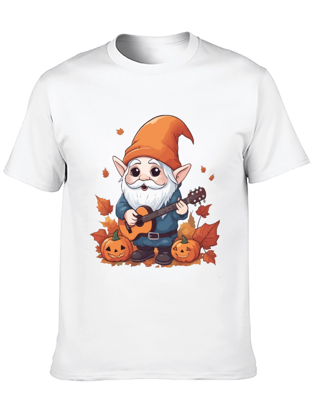 Autumn Gnome Guitarist Graphic Tee