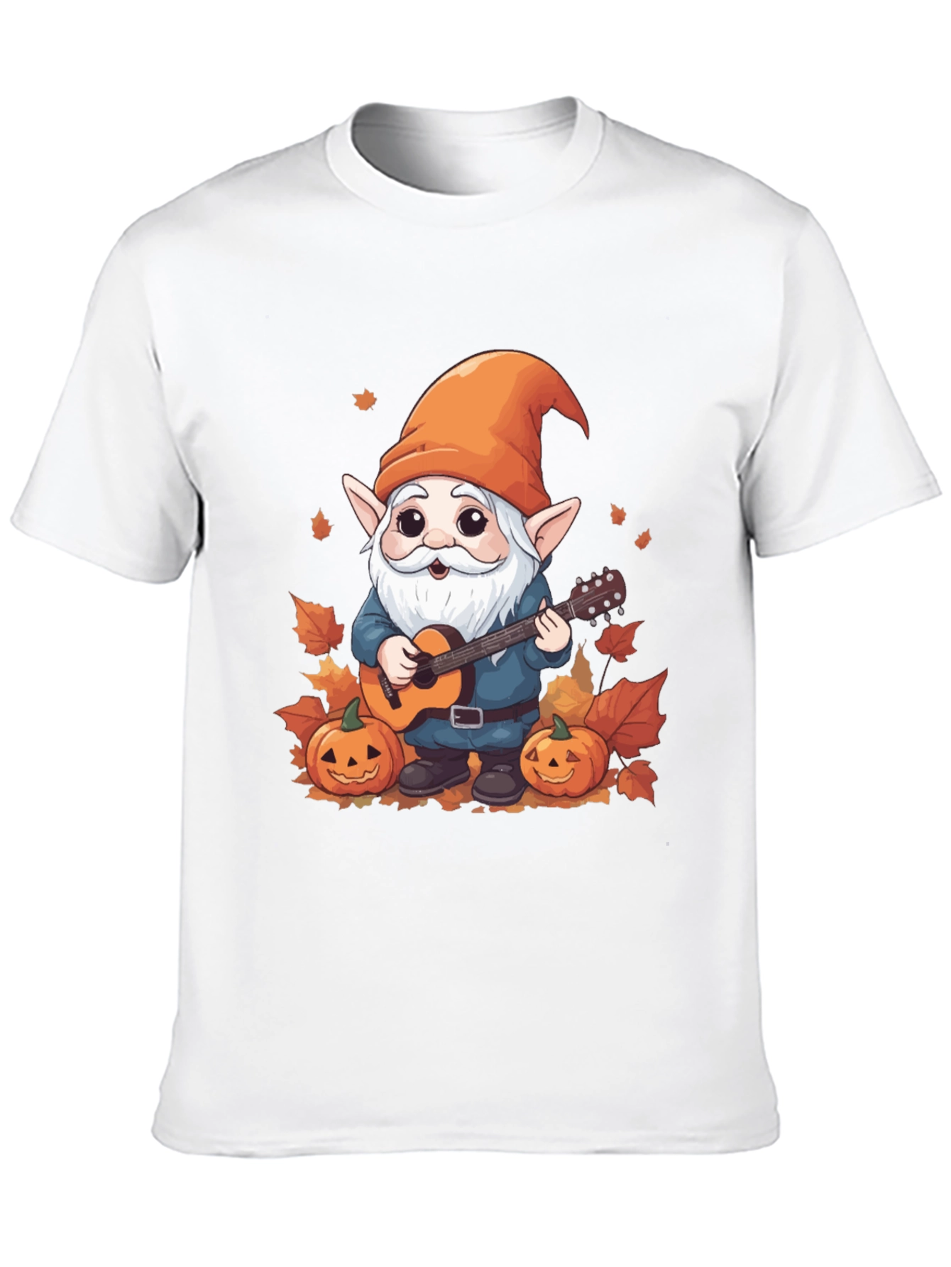 Autumn Gnome Guitarist Graphic Tee