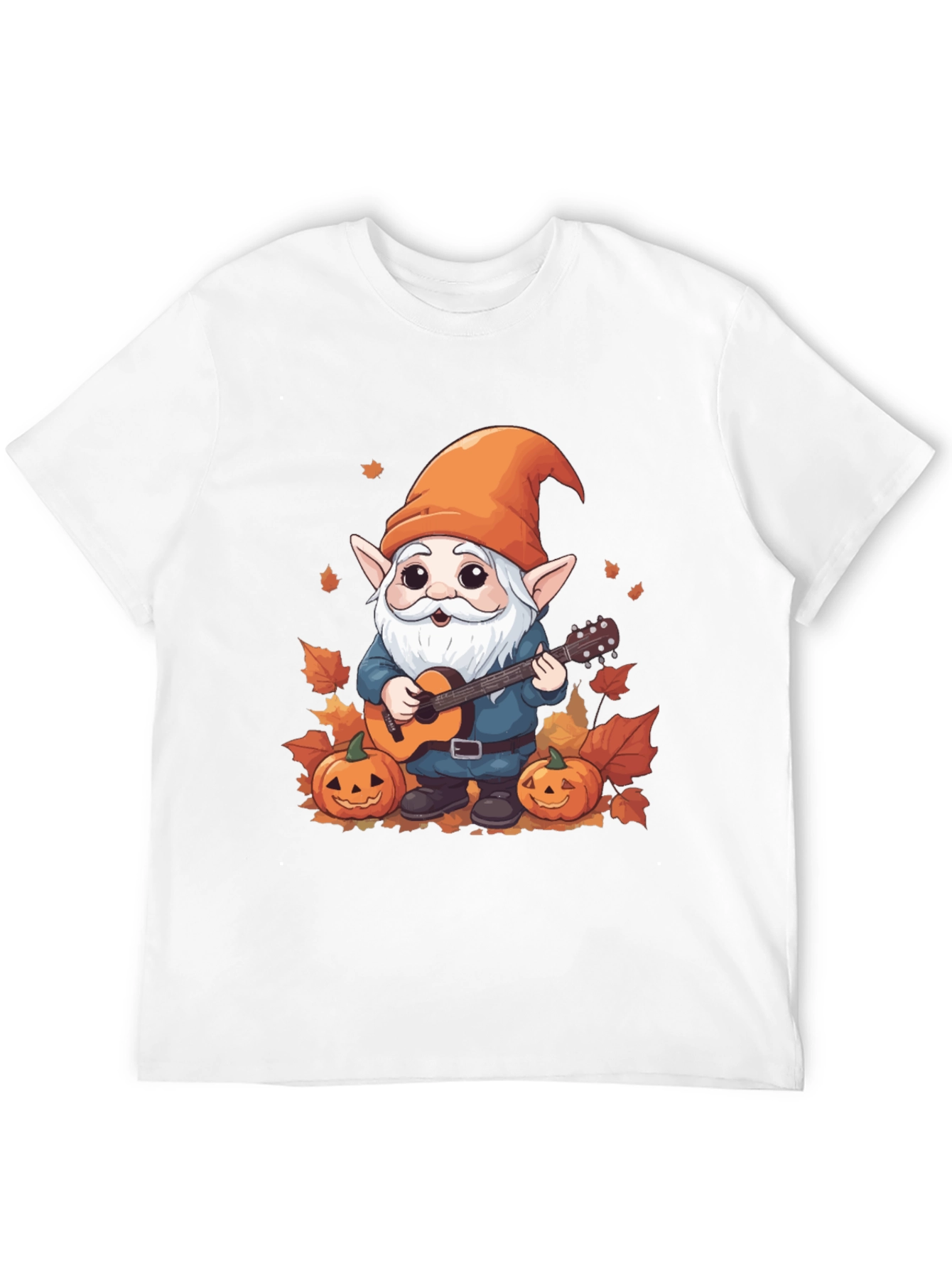 Autumn Gnome Guitarist Graphic Tee