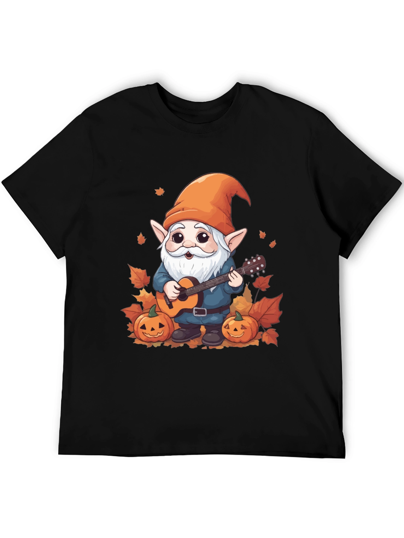 Autumn Gnome Guitarist Graphic Tee