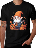 Autumn Gnome Guitarist Graphic Tee